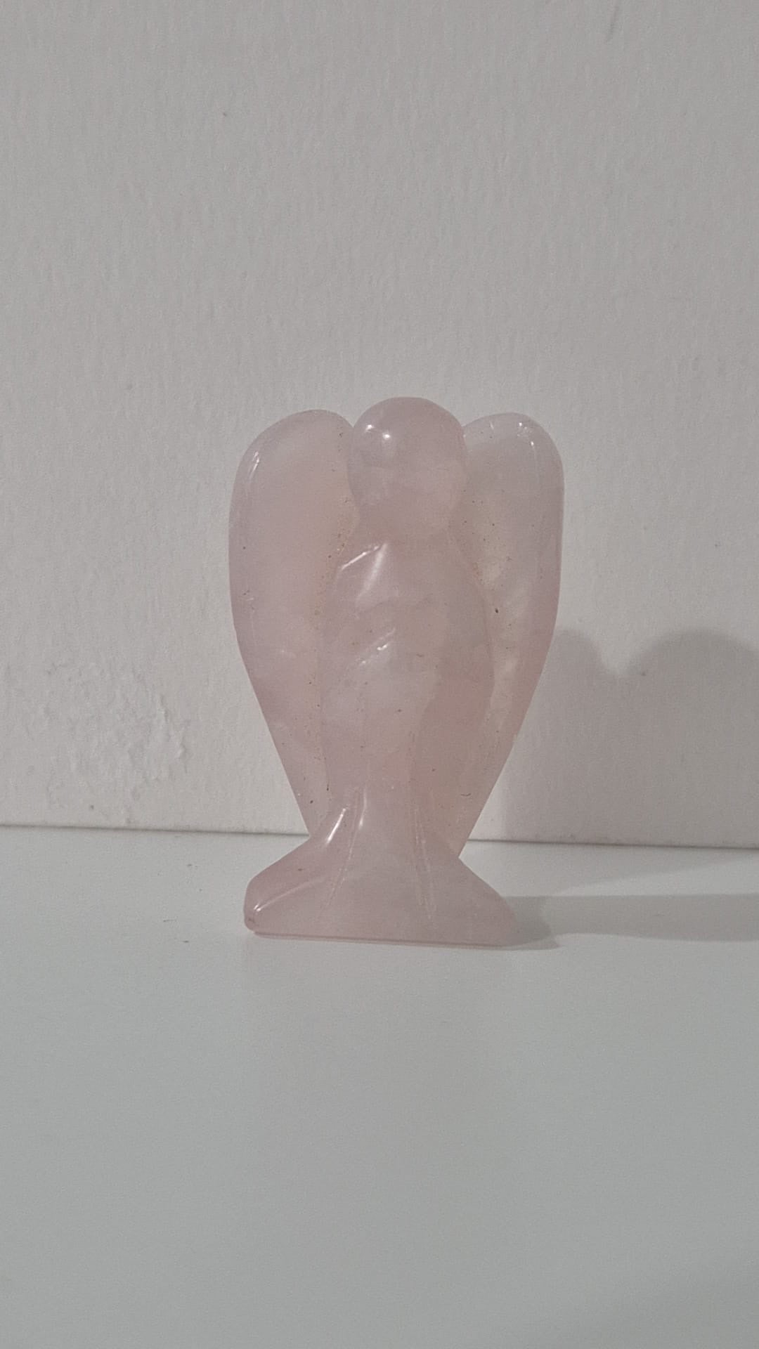 Figura - Angel Mineral Cuarzo Rosa