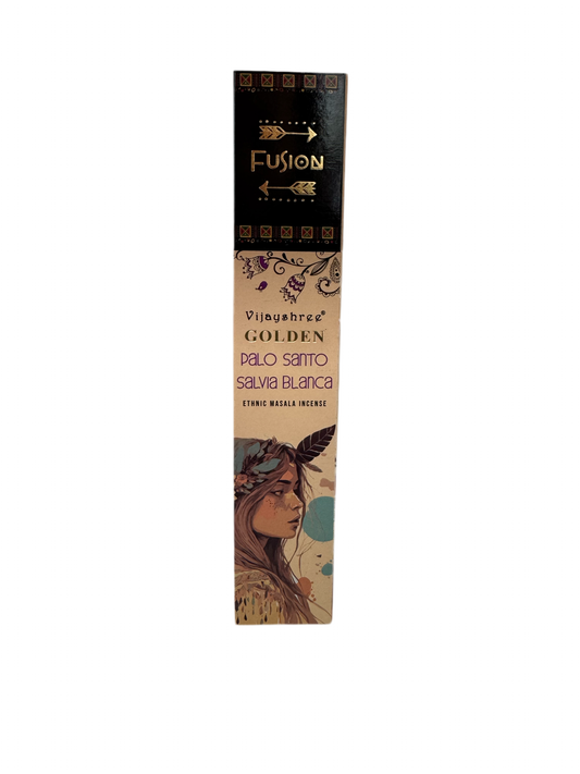 Inciensos Palo Santo Con Salvia Blanca - Fusion Gold