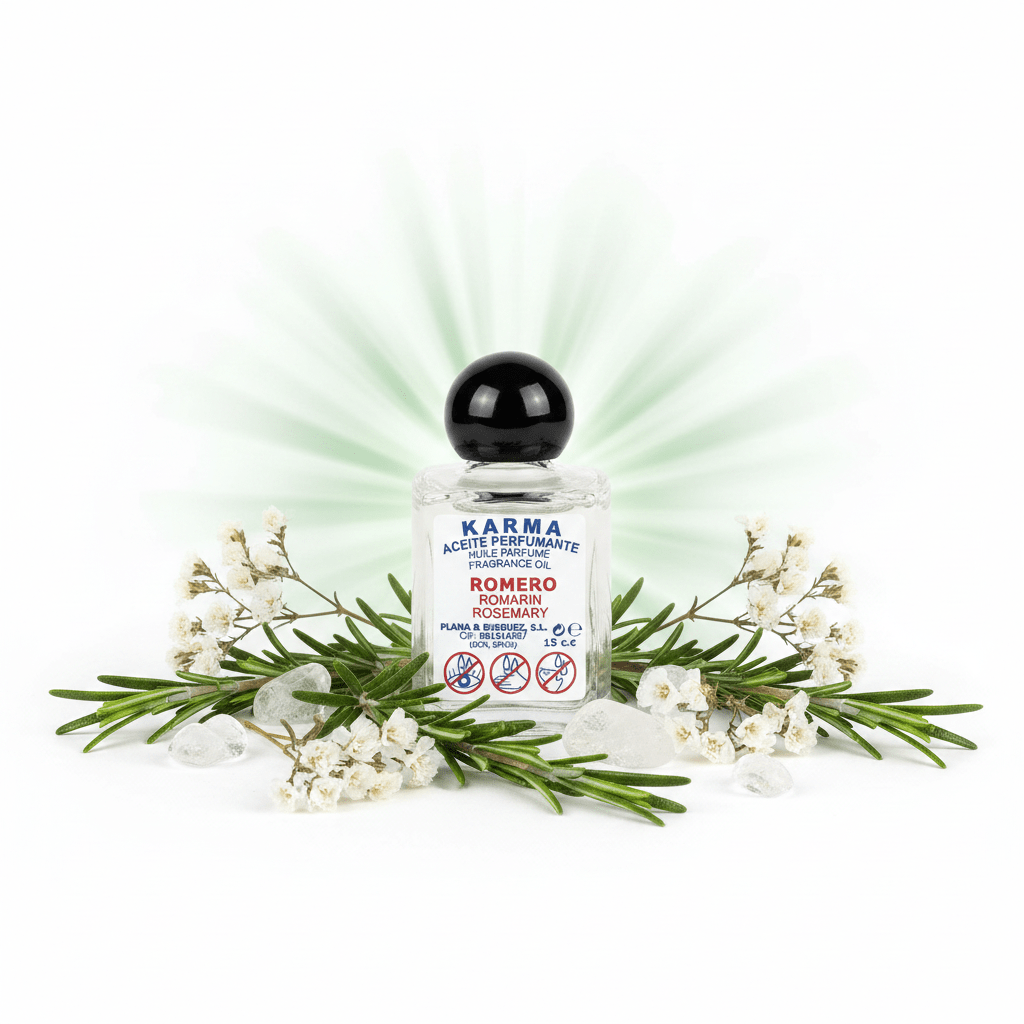 Aceite Perfumante de Romero – Karma 15ml Aceites EsotéricosTienda esotérica Málaga - La Tienda de Tata Magic: tienda Esotérica en Málaga