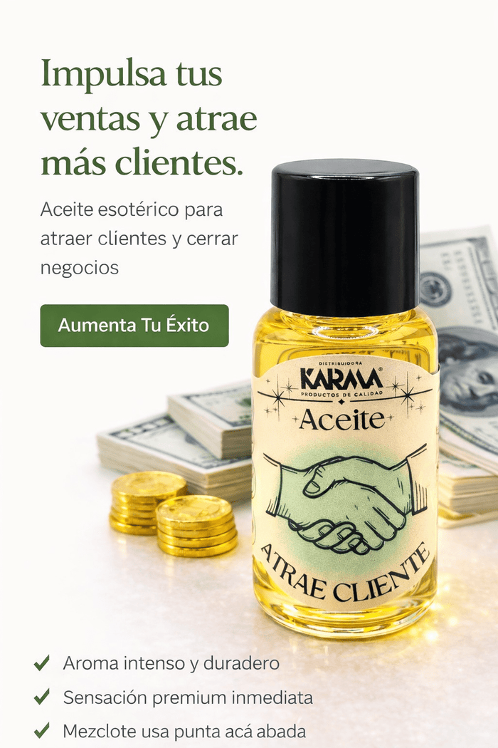 Aceite Atrae Clientes 15ml | Prosperidad y Éxito para tu Negocio