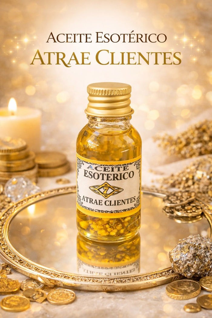 Aceite Atrae Clientes 7 Llaves Ritualizado - Prosperidad y Éxito para tu Negocio