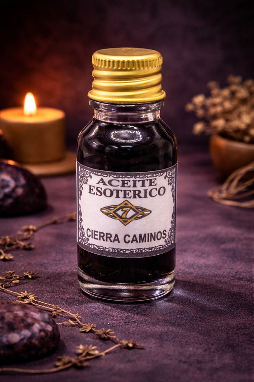 Aceite Cierra Caminos ritualizado Aceites EsotericosTienda esotérica Málaga - La Tienda de Tata Magic: tienda Esotérica en Málaga