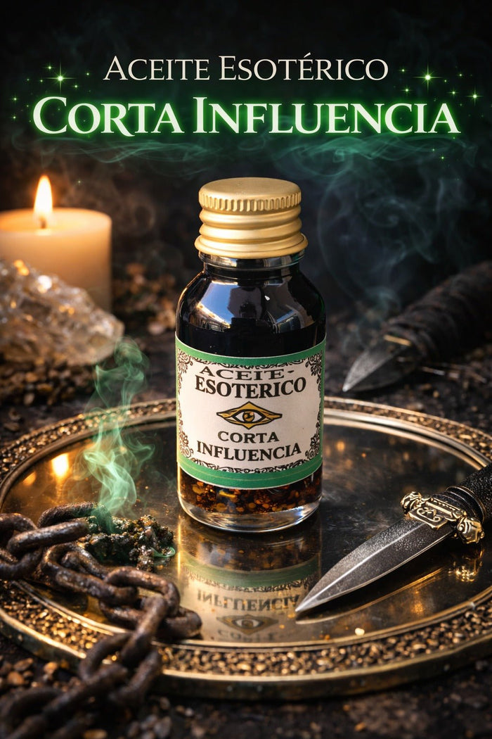 Aceite Esotérico Corta Influencias Ritualizado de 7 Llaves - Protección, Limpieza y Corte Energético