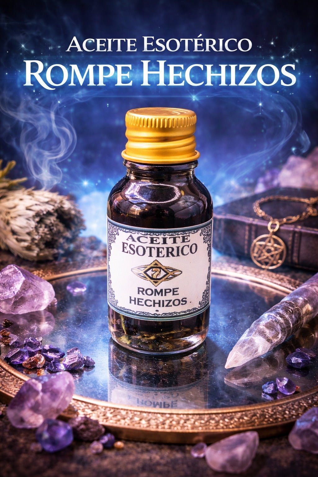Aceite Esotérico Rompe Hechizos Ritualizado de 7 Llaves - Limpieza, Protección y Corte Espiritual Aceites EsotericosTienda esotérica Málaga - La Tienda de Tata Magic: tienda Esotérica en Málaga