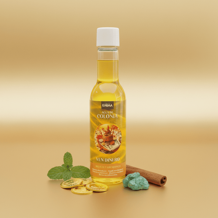 Agua de Colonia Ven Dinero Karma - Fragancia Ritual de Prosperidad y Abundancia