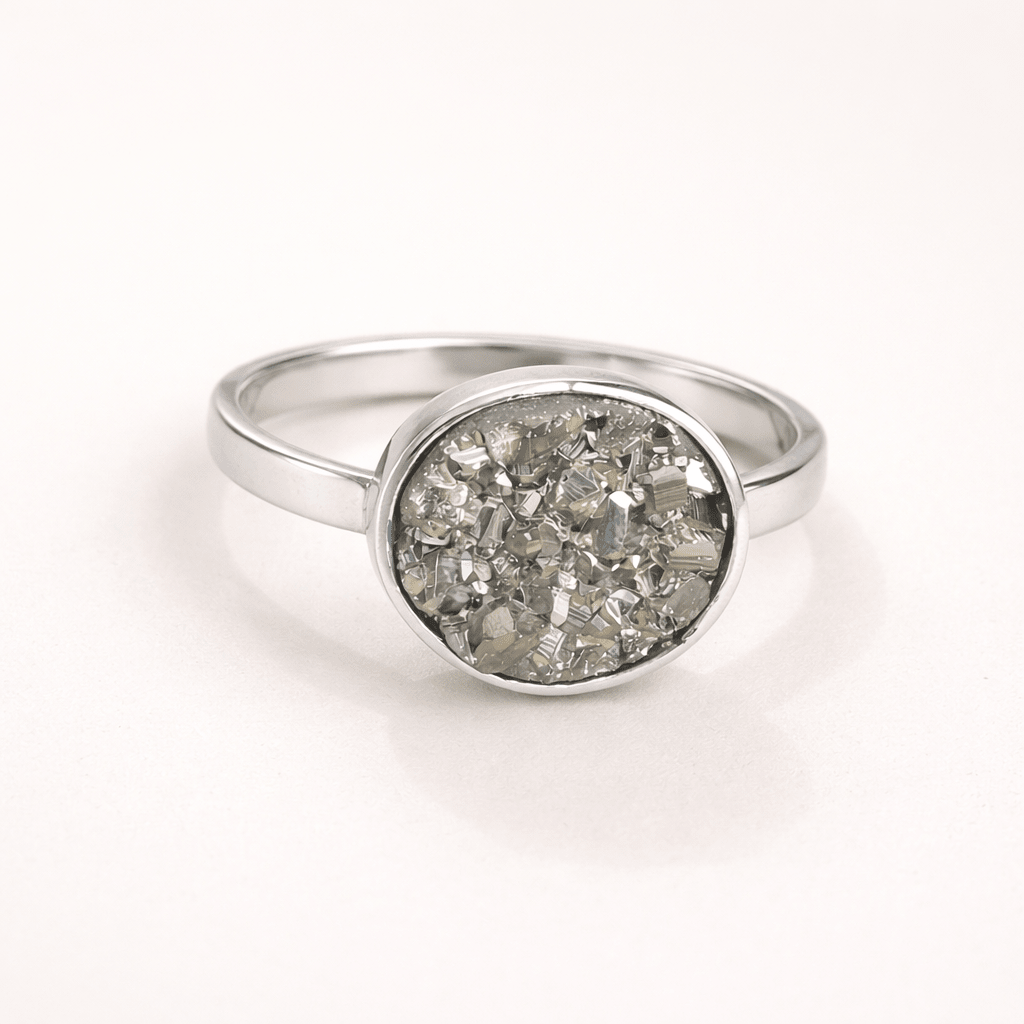 Anillo de Pirita en Plata Ajustable - Amuleto de Abundancia y Prosperidad anillosplataTienda esotérica Málaga - La Tienda de Tata Magic: tienda Esotérica en Málaga