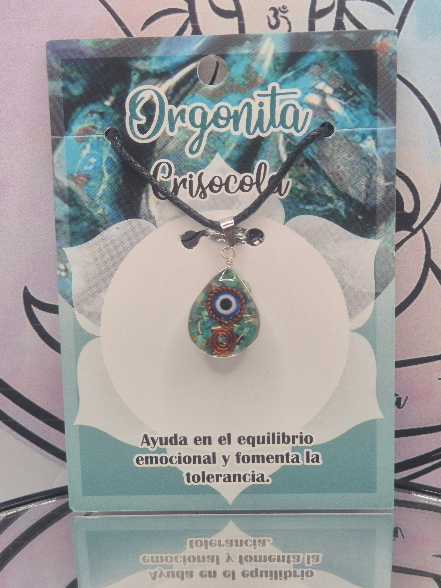 Colgante Orgonita Ojo Turco JoyeriamineralescolgantesTienda esotérica Málaga - La Tienda de Tata Magic: tienda Esotérica en Málaga
