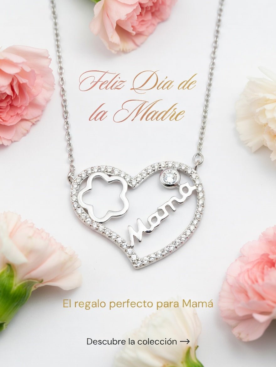 Colgante Corazón Mamá Circonitas de Plata – Regalo Día de la Madre JoyeríaTienda esotérica Málaga - La Tienda de Tata Magic: tienda Esotérica en Málaga