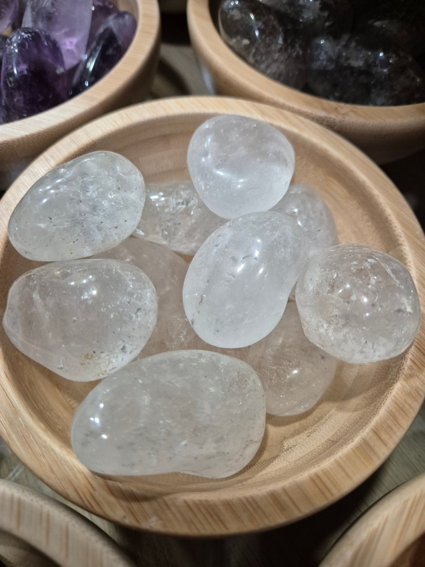 Cuarzo Cristal De Roca Pulido - Energía pura, claridad y amplificador espiritual (precio unitario) mineralesrodadosTienda esotérica Málaga - La Tienda de Tata Magic: tienda Esotérica en Málaga