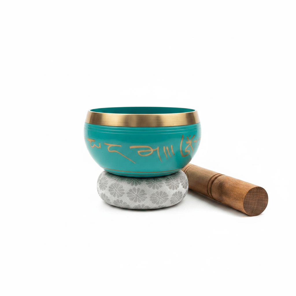Cuenco Tibetano 4 Metales 10cm | Turquesa | Buda | Meditación y Rituales Tienda esotérica Málaga - La Tienda de Tata Magic: tienda Esotérica en Málaga