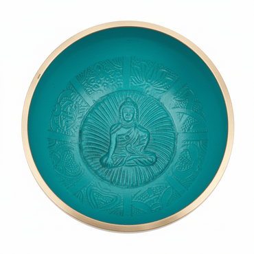 Cuenco Tibetano 4 Metales 10cm | Turquesa | Buda | Meditación y Rituales Tienda esotérica Málaga - La Tienda de Tata Magic: tienda Esotérica en Málaga