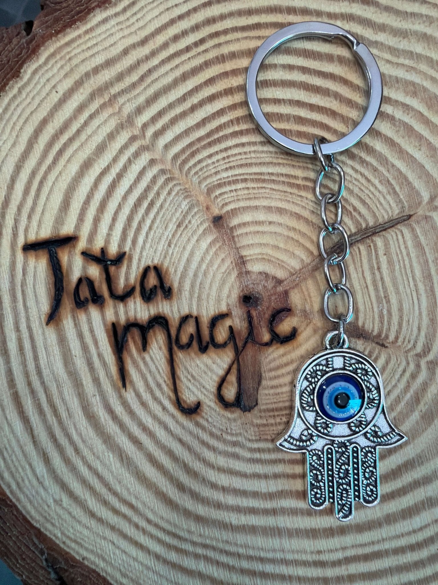 Llavero ojo turco mano fatima LlaveroTienda esotérica Málaga - La Tienda de Tata Magic: tienda Esotérica en Málaga