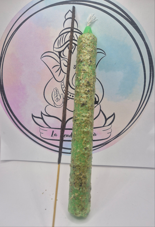 Velas Ruda, Sal y Pimienta Para Limpiezas Ritualizadas
