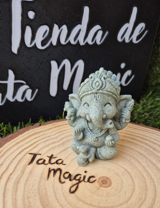 Figura Bebé Ganesha 6 cm - Decoración Espiritual y Artesanal