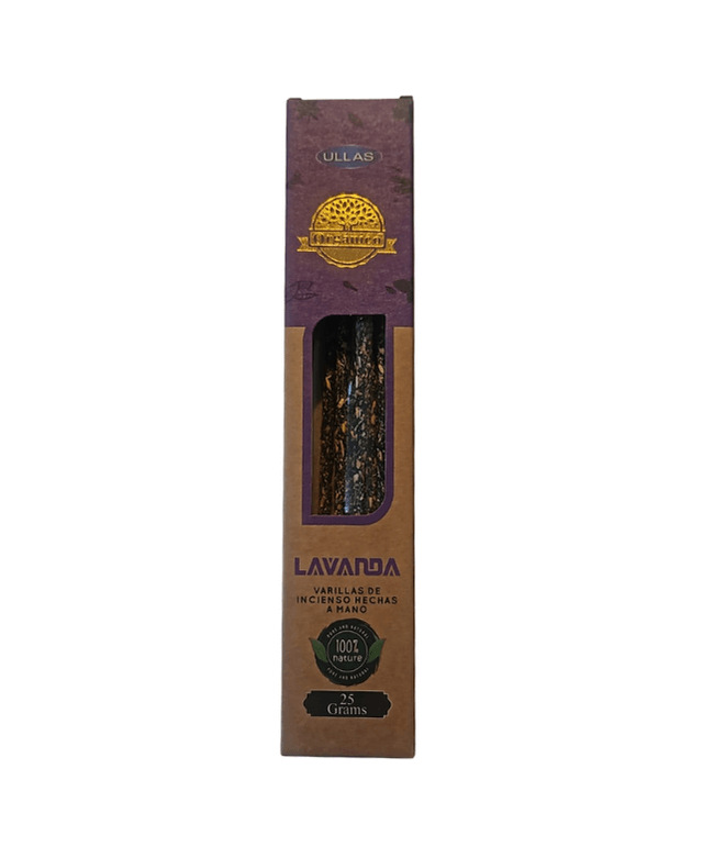 Incienso Orgánico Varillas Ullas Lavanda - Calma, Relajación y Armonía Natural Tienda esotérica Málaga - La Tienda de Tata Magic: tienda Esotérica en Málaga