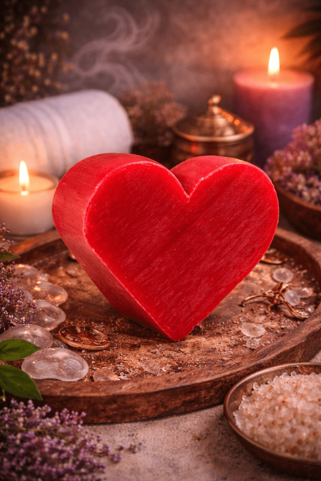 Jabón de Corazón de Frambuesa - Amor y Pasión Jabón ArtesanalTienda esotérica Málaga - La Tienda de Tata Magic: tienda Esotérica en Málaga