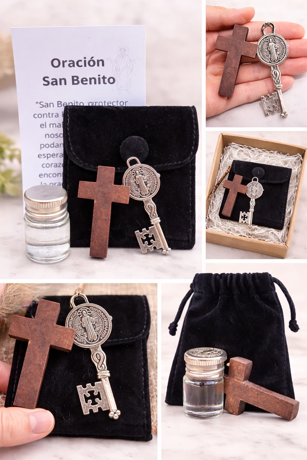Kit de protección San Benito - Consagrado 11 Julio, Bendición y Defensa Espiritual Kit EsotéricoTienda esotérica Málaga - La Tienda de Tata Magic: tienda Esotérica en Málaga