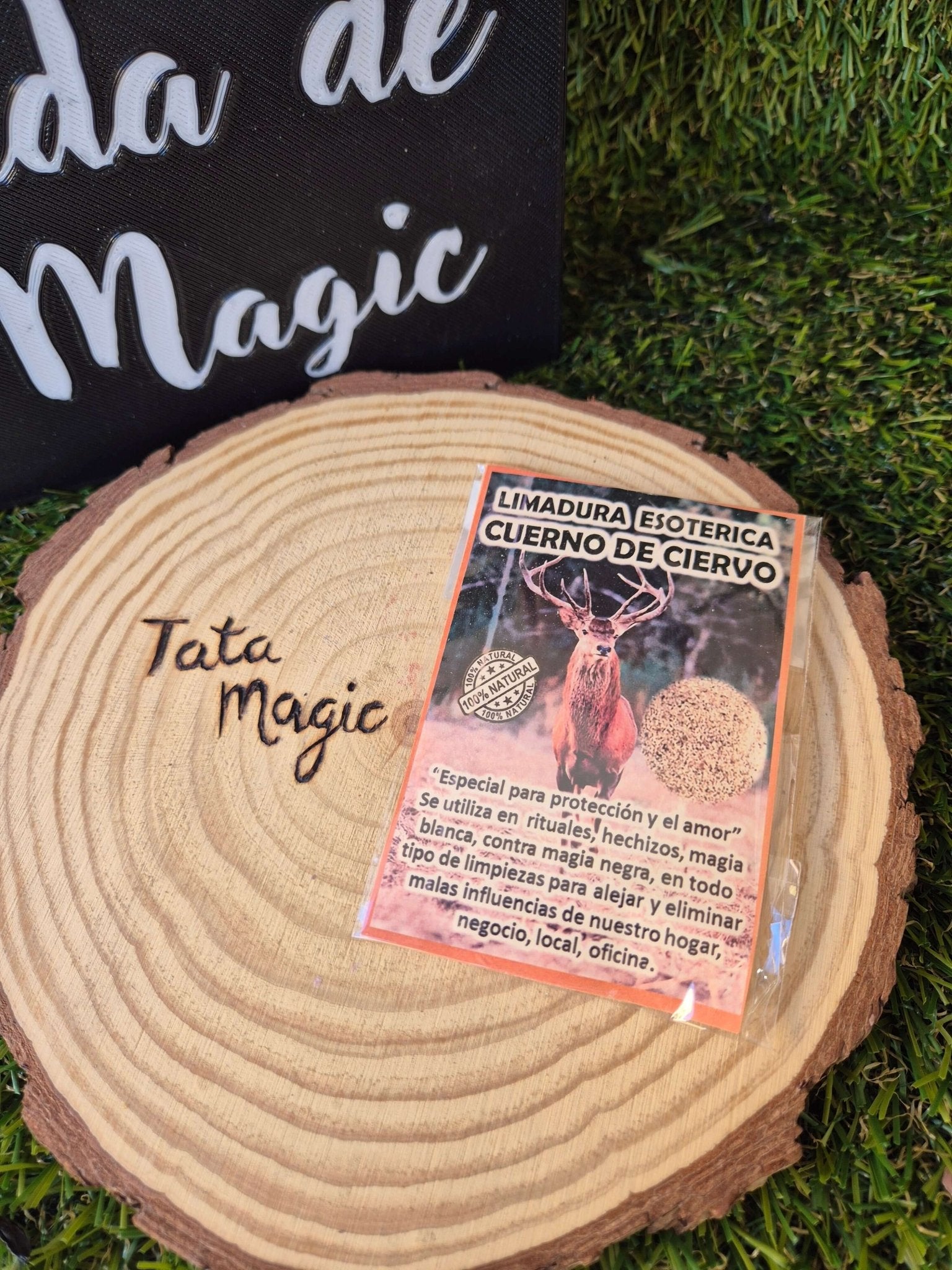 Limadura Esotérica de Cuerno de Ciervo - Protección, Limpieza y Defensa Energética Tienda esotérica Málaga - La Tienda de Tata Magic: tienda Esotérica en Málaga