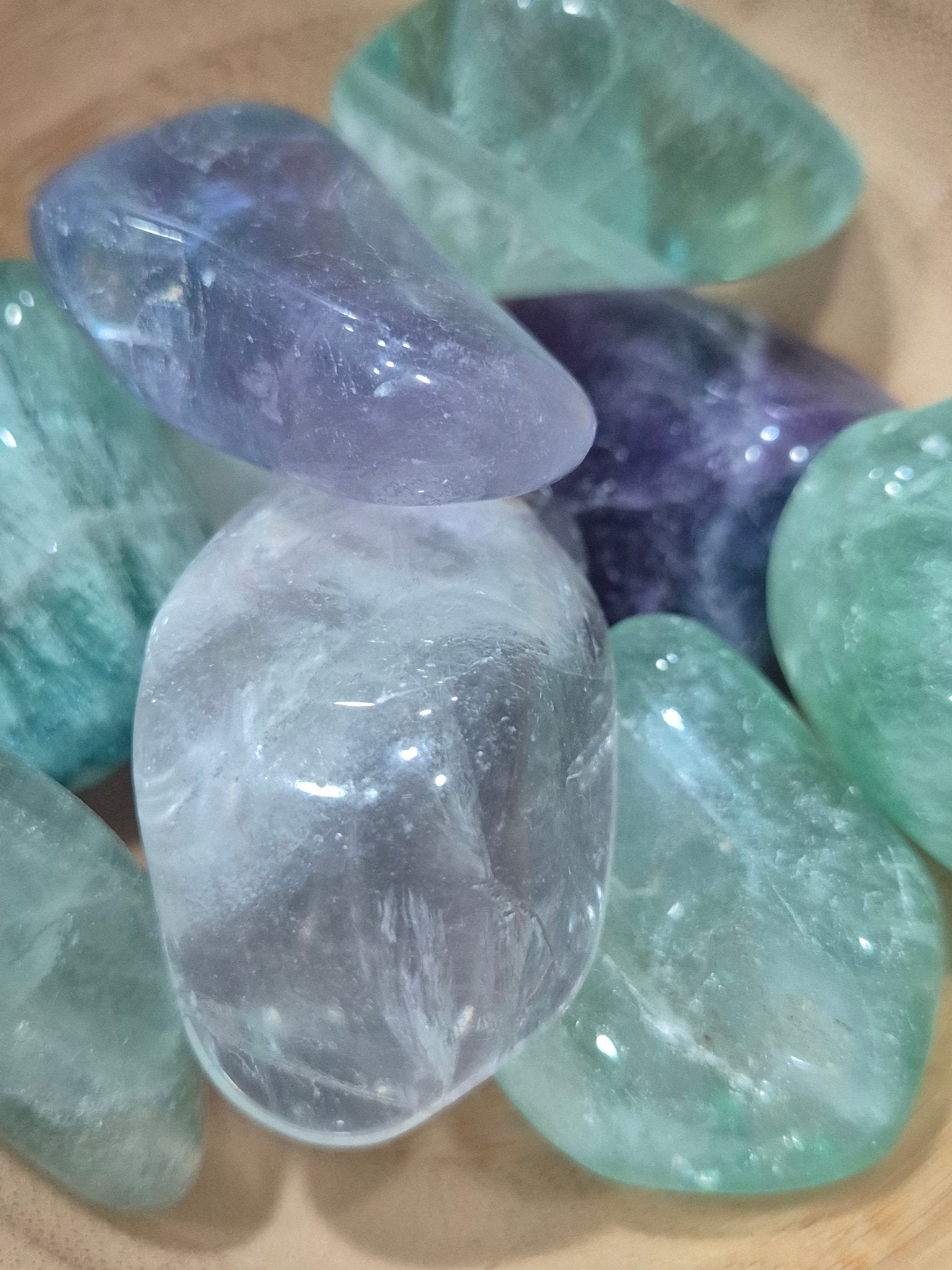 Mineral Fluorita (Unidad) mineralesrodadosTienda esotérica Málaga - La Tienda de Tata Magic: tienda Esotérica en Málaga
