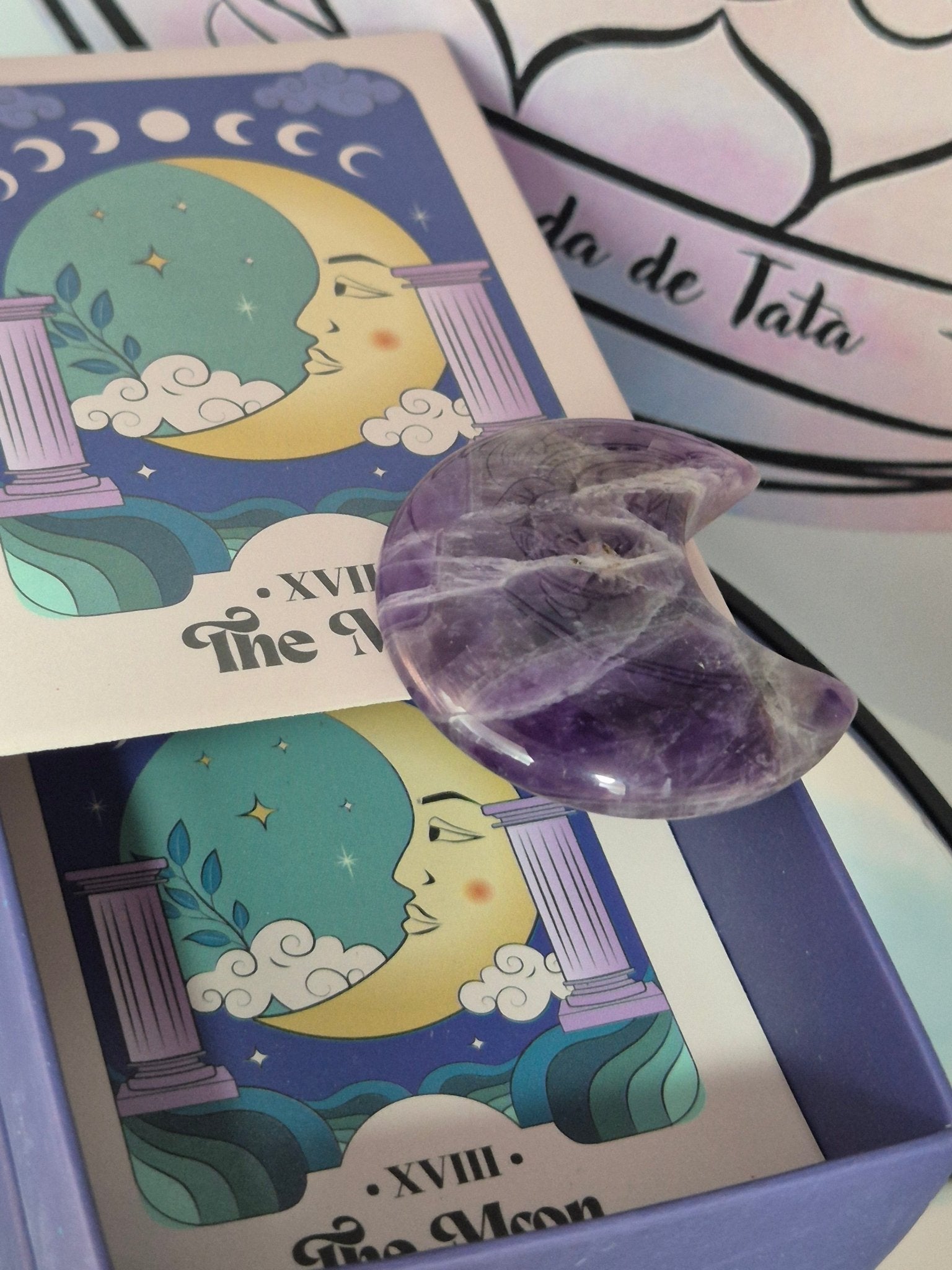 Mineral Amatista Luna Caja CajasTienda esotérica Málaga - La Tienda de Tata Magic: tienda Esotérica en Málaga