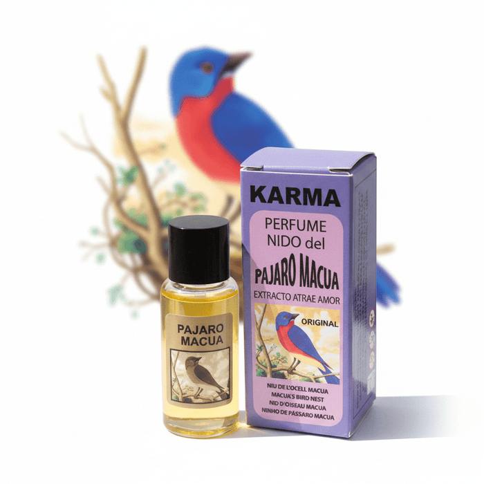 Perfume Nido del Pájaro Macua · Extracto Atrae Amor | Karma
