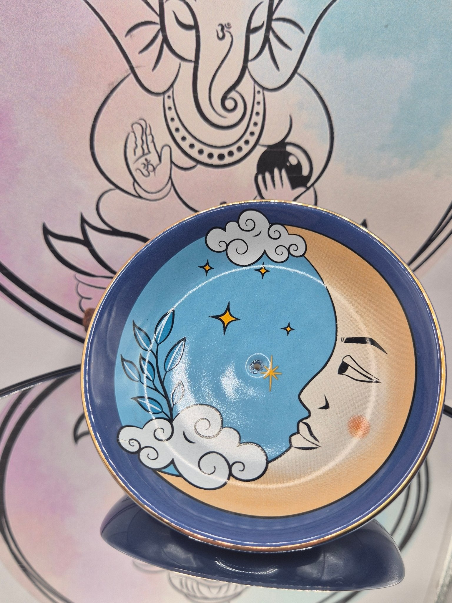 Portaincienso Luna Azul Tienda esotérica Málaga - La Tienda de Tata Magic: tienda Esotérica en Málaga