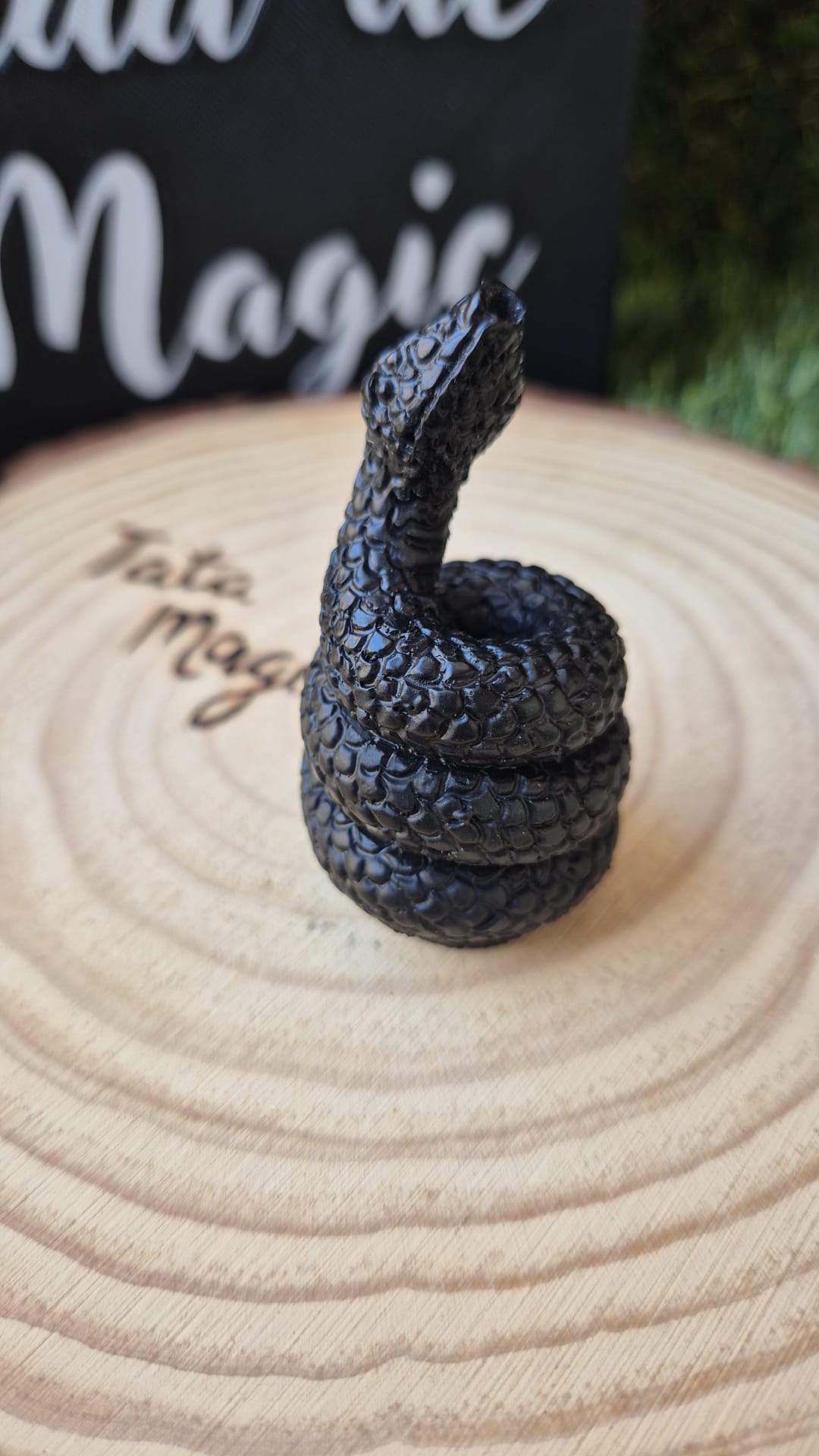 Portaincienso Serpiente Negra - Soporte de Incienso de Diseño Místico Tienda esotérica Málaga - La Tienda de Tata Magic: tienda Esotérica en Málaga