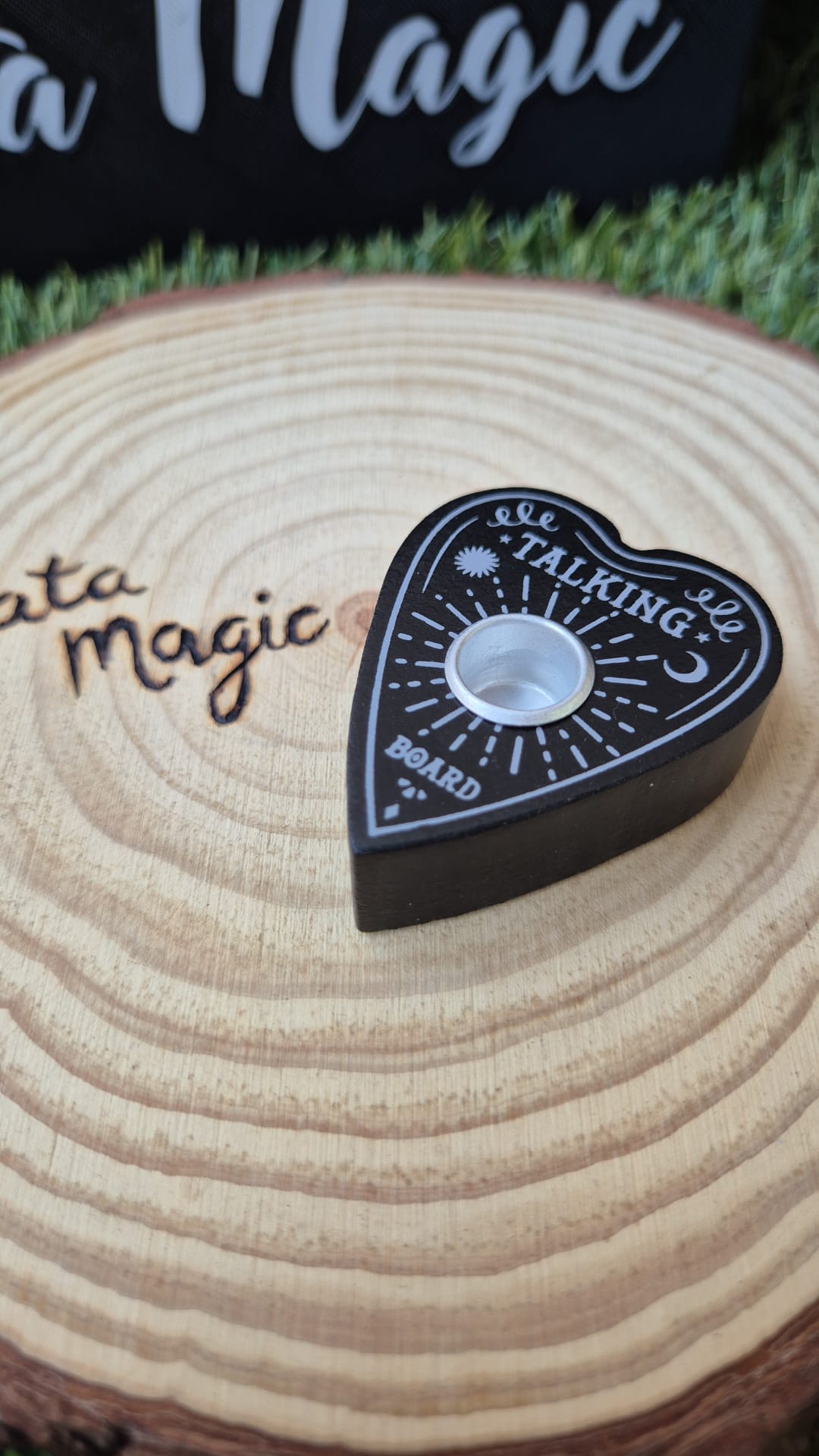 Portavelas Planchetta - Diseño inspirado en la Ouija VelasTienda esotérica Málaga - La Tienda de Tata Magic: tienda Esotérica en Málaga