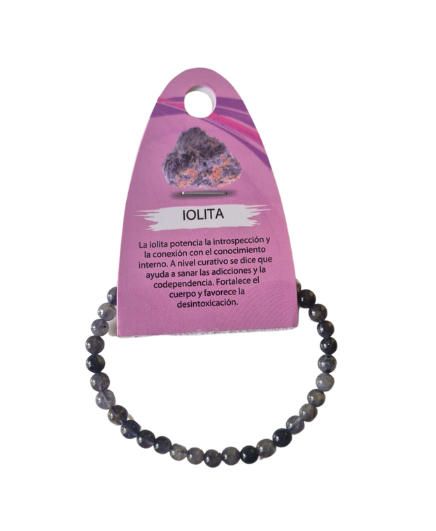 Pulsera Iolita para Deudas/Vicios 4 mm