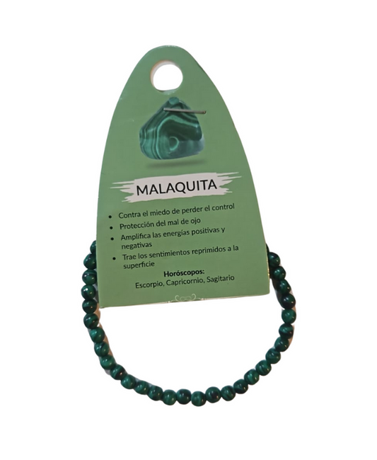 Pulsera Malaquita 4 mm