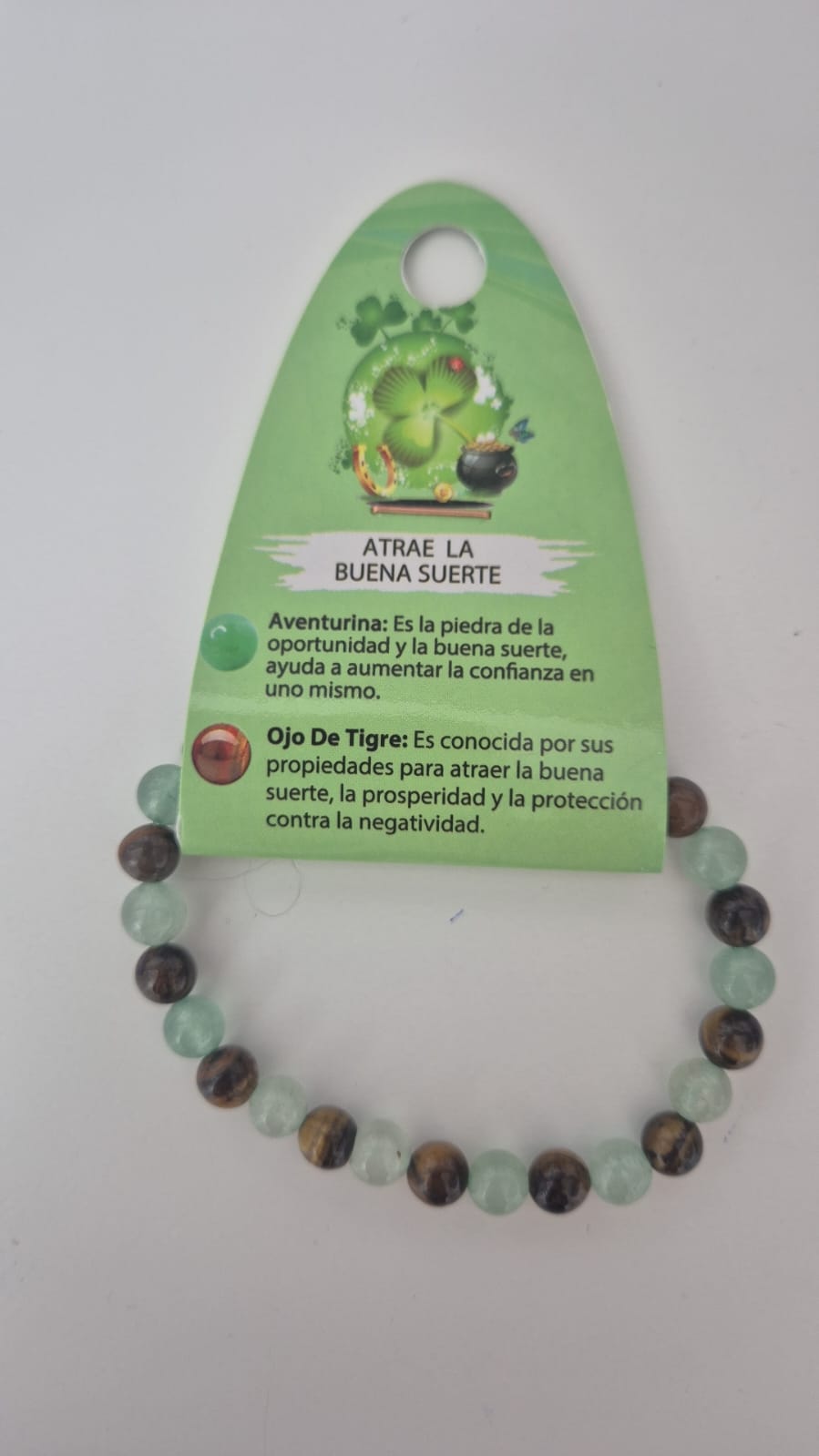 Pulsera - Atrae la Buena Suerte 6 mm JoyeriamineralespulserasTienda esotérica Málaga - La Tienda de Tata Magic: tienda Esotérica en Málaga