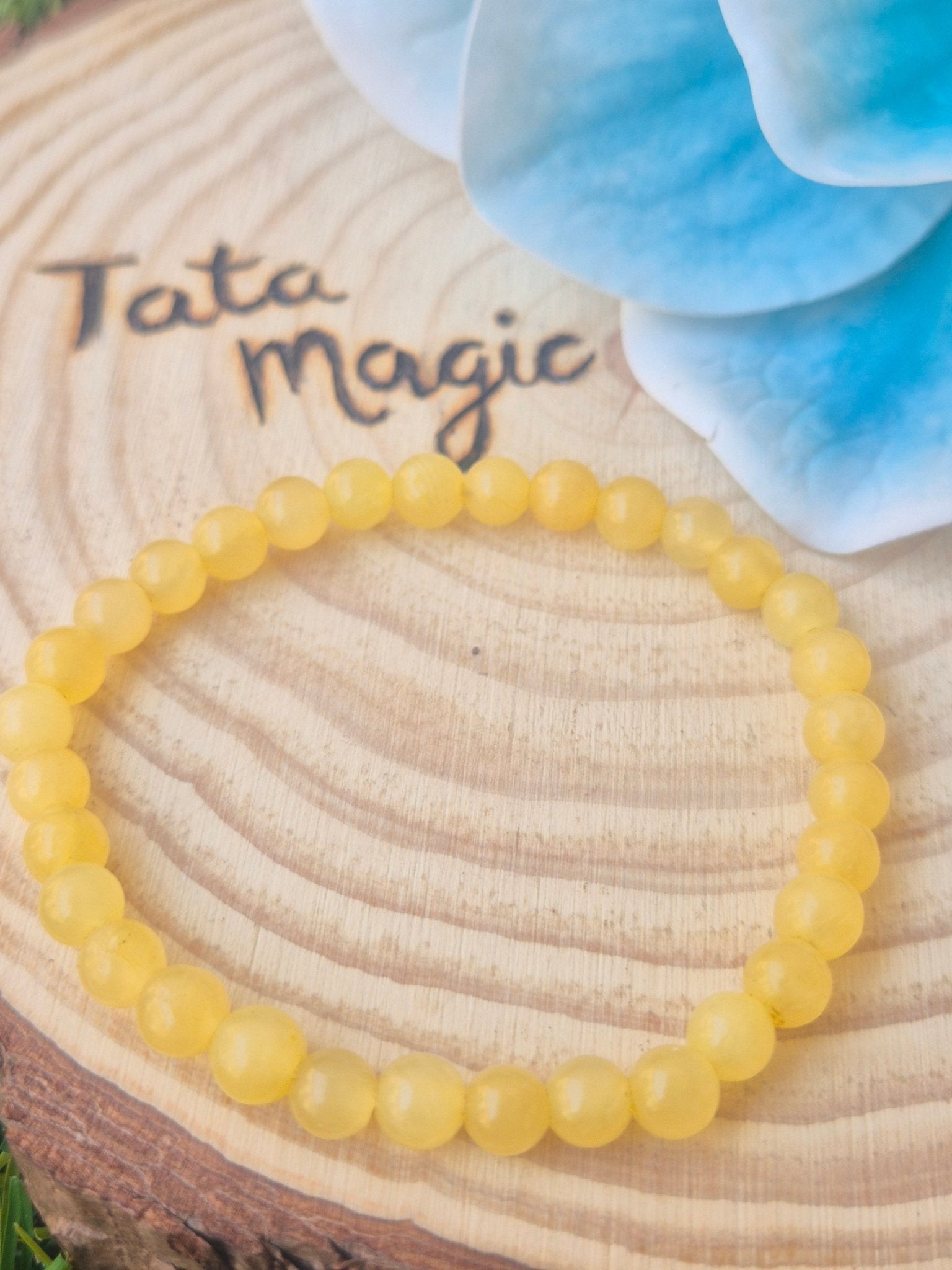 Pulsera Calcita JoyeriamineralespulserasTienda esotérica Málaga - La Tienda de Tata Magic: tienda Esotérica en Málaga