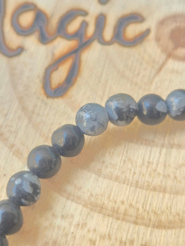 Pulsera Obsidiana Nevada 4mm JoyeriamineralespulserasTienda esotérica Málaga - La Tienda de Tata Magic: tienda Esotérica en Málaga