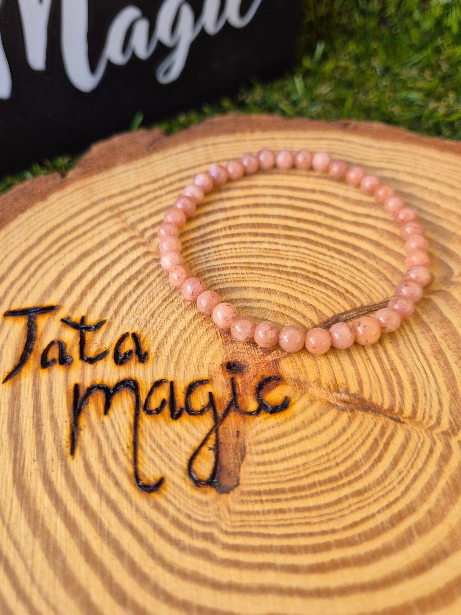Pulsera Piedra Sol JoyeriamineralespulserasTienda esotérica Málaga - La Tienda de Tata Magic: tienda Esotérica en Málaga
