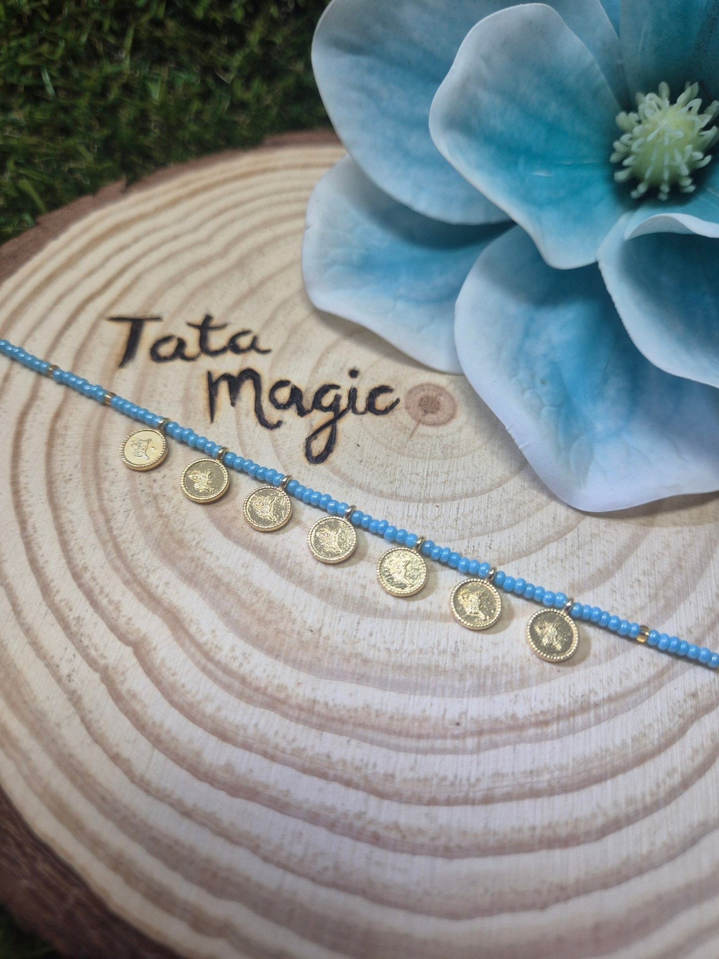 Pulsera Turca de la Abundancia - Monedas de Riqueza, suerte y flujo económico Tienda esotérica Málaga - La Tienda de Tata Magic: tienda Esotérica en Málaga