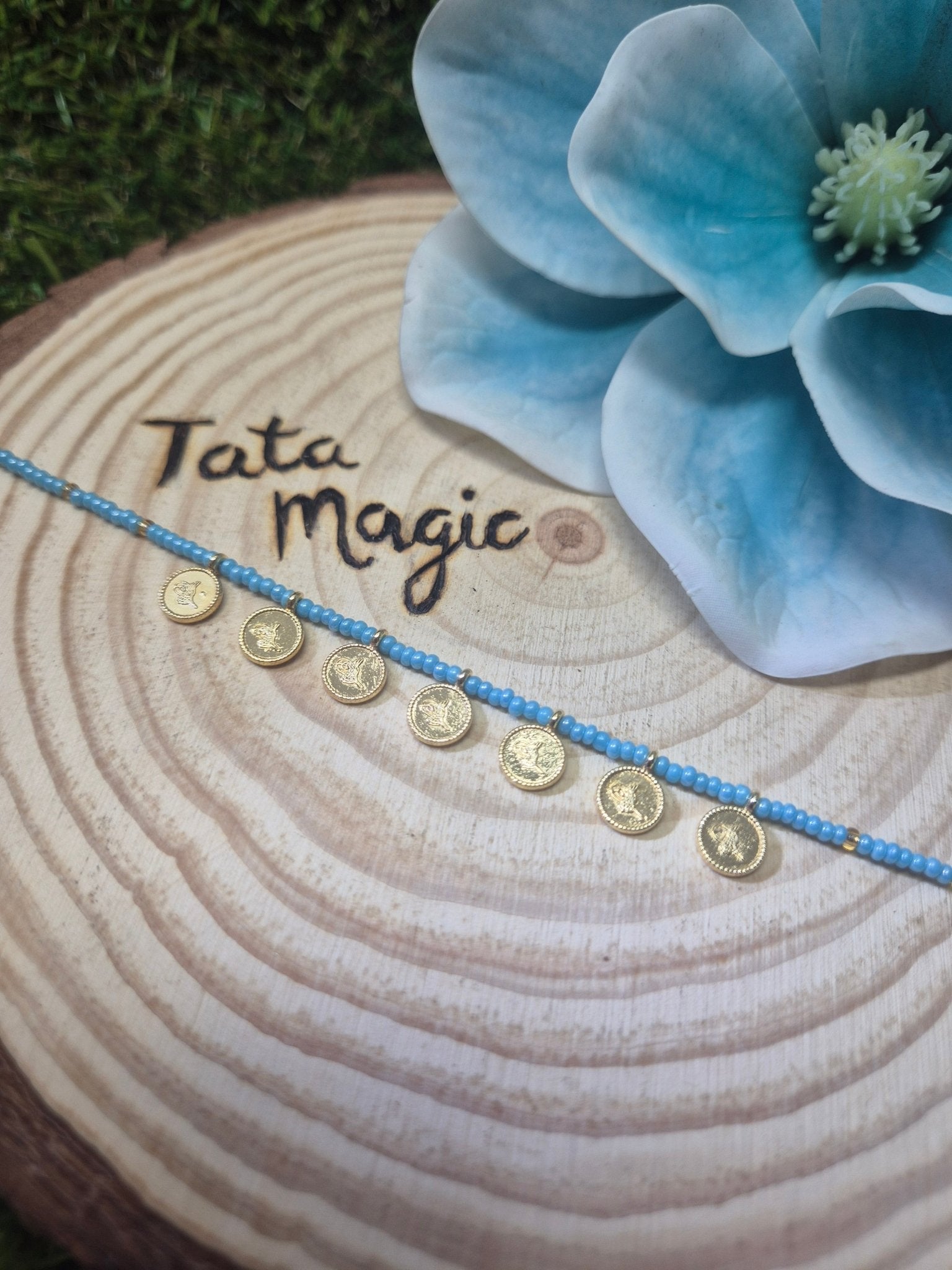 Pulsera Turca de la Abundancia - Monedas de Riqueza, suerte y flujo económico Tienda esotérica Málaga - La Tienda de Tata Magic: tienda Esotérica en Málaga