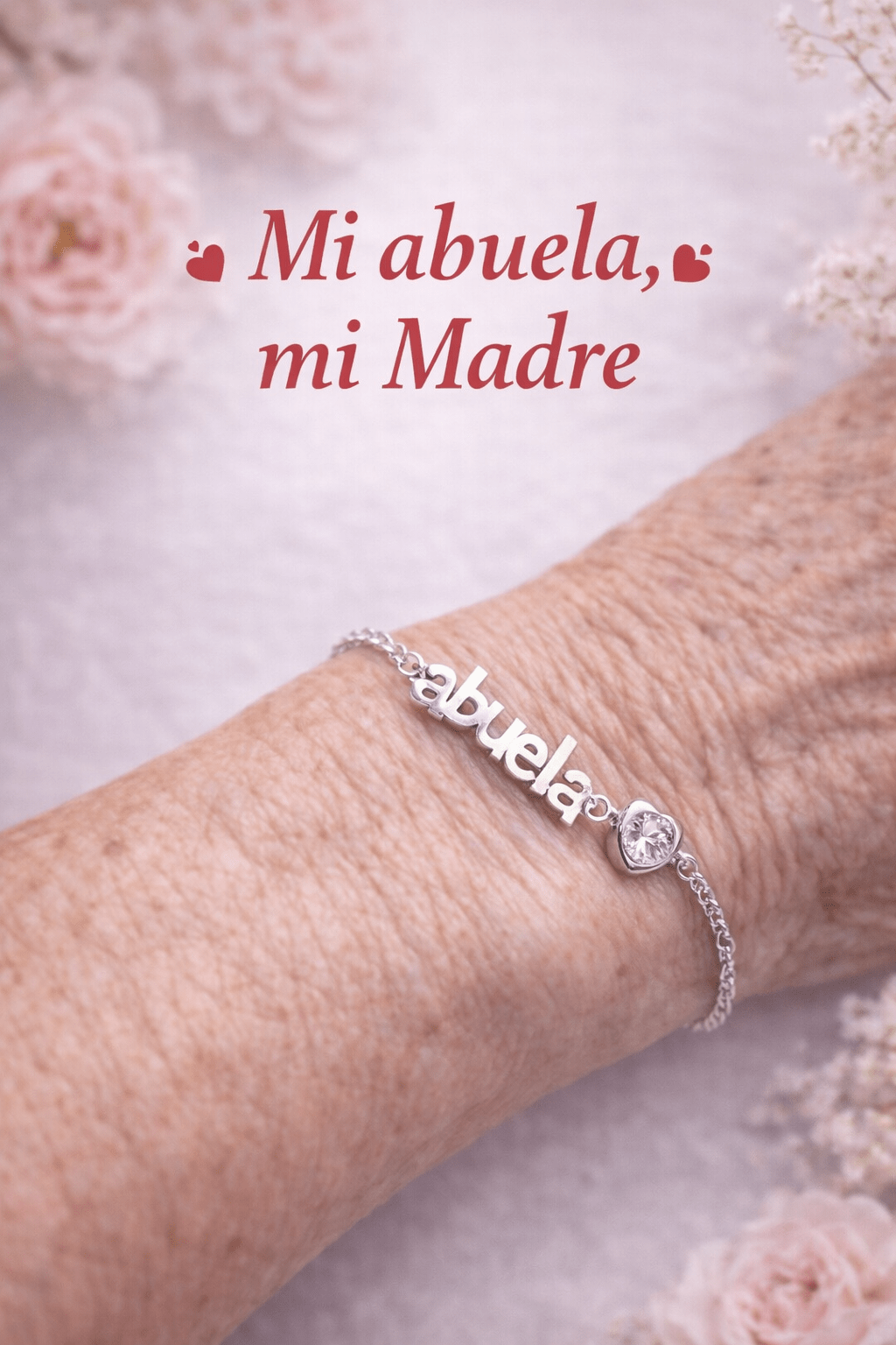 Pulsera Abuela Corazón con Circonita de Plata – Regalo Día de la Madre JoyeríaTienda esotérica Málaga - La Tienda de Tata Magic: tienda Esotérica en Málaga