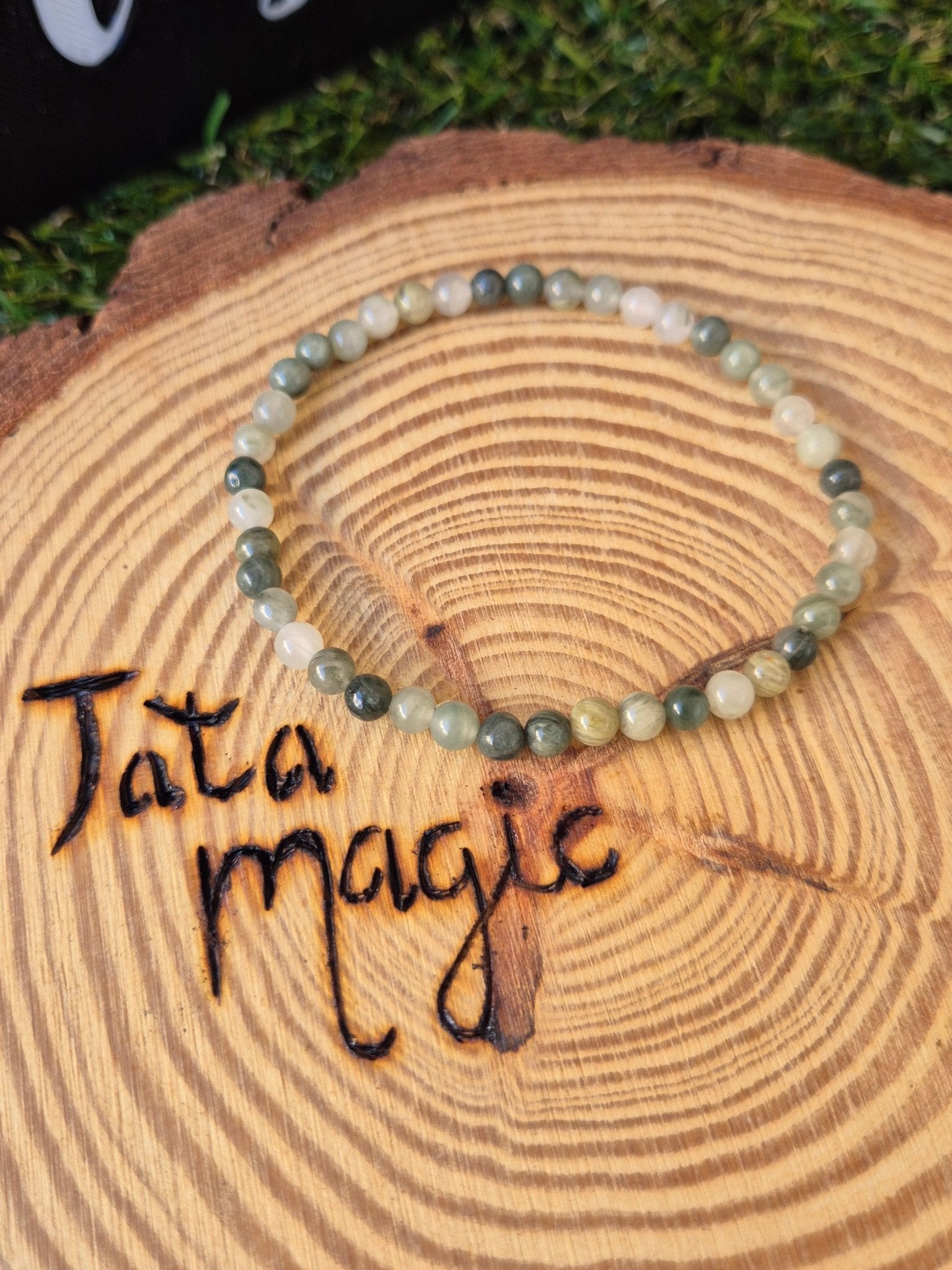 Pulsera de Aragonito 4mm - Calma, Equilibrio y Armonización de Chakras JoyeriamineralespulserasTienda esotérica Málaga - La Tienda de Tata Magic: tienda Esotérica en Málaga