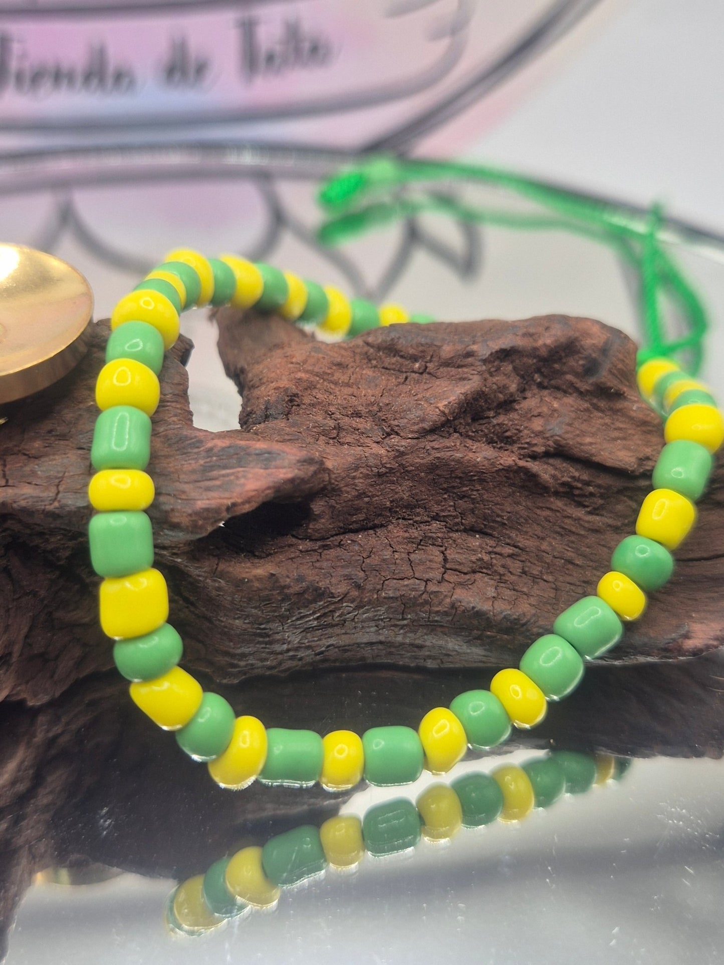 Pulsera de los Orishas - Orula JoyeriamineralespulserasTienda esotérica Málaga - La Tienda de Tata Magic: tienda Esotérica en Málaga