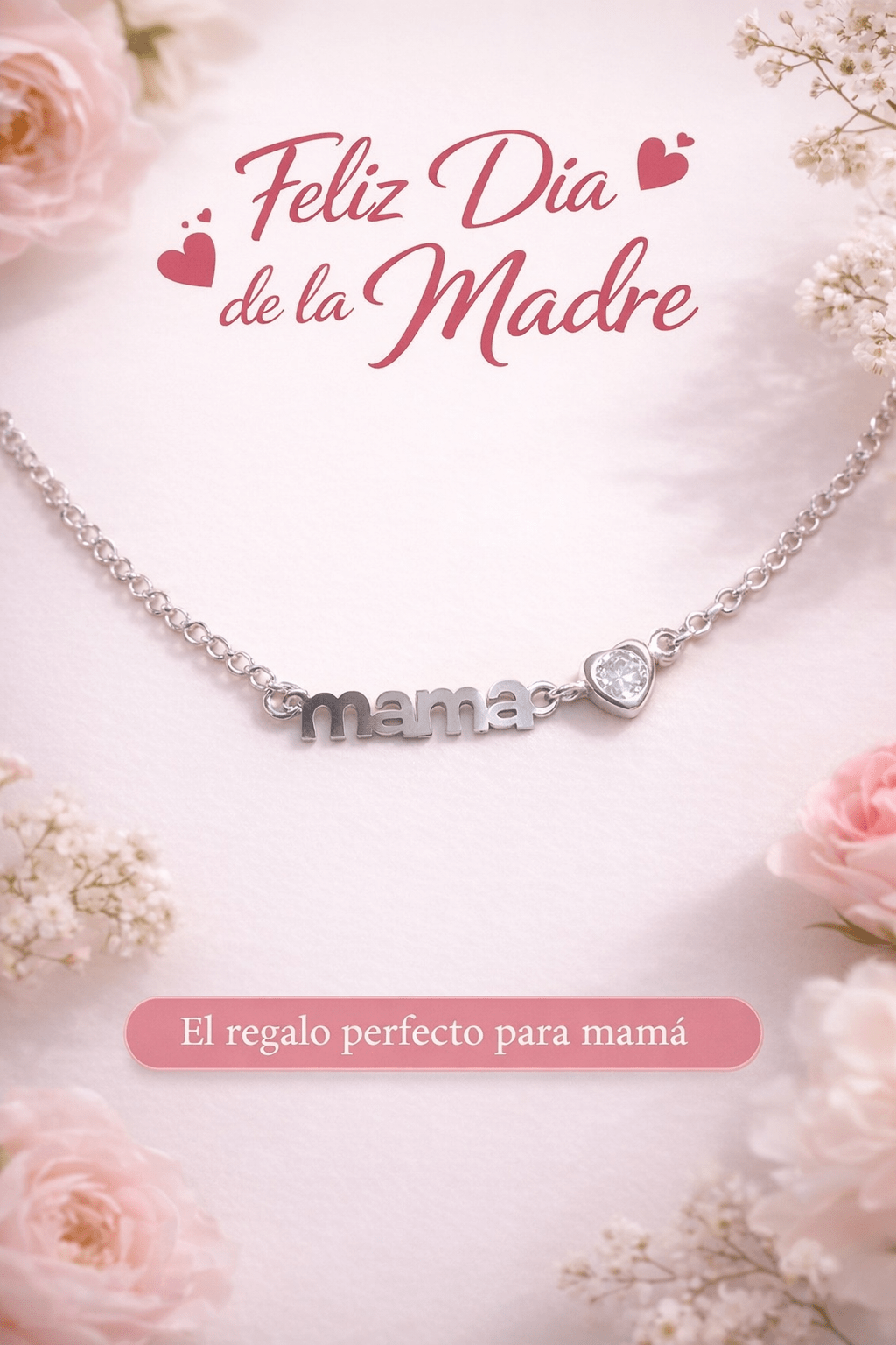 Pulsera Mamá Corazón de Plata con Circonita – Regalo Día de la Madre JoyeríaTienda esotérica Málaga - La Tienda de Tata Magic: tienda Esotérica en Málaga