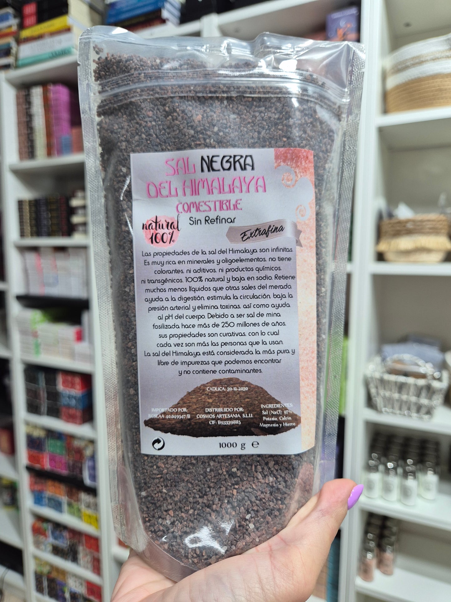 Sal Negra del Himalaya 1kg - Protección, Limpieza Profunda y Cortes Energéticos