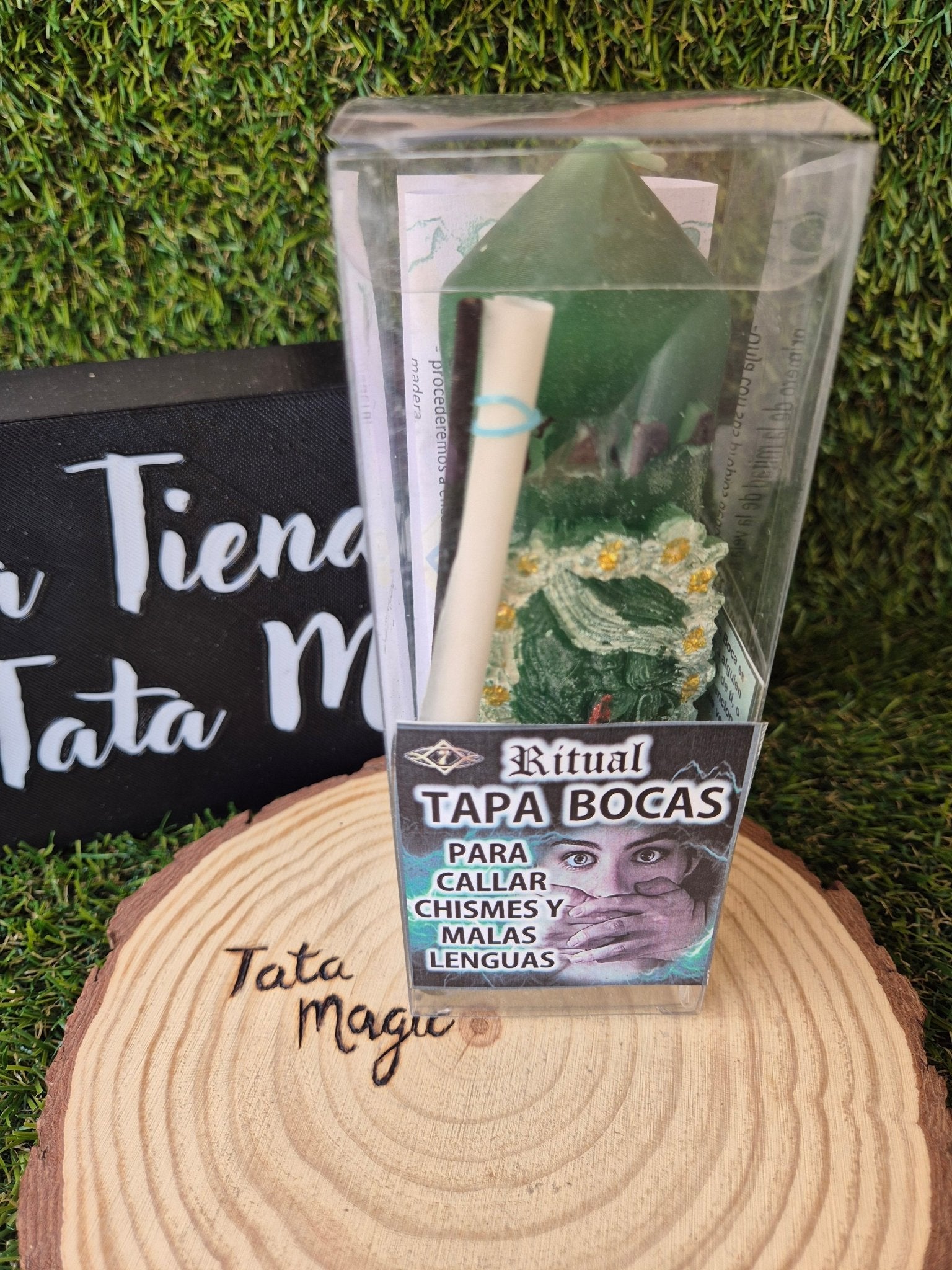 Velón Ritual Tapa Bocas de 7 Llaves - Silencia Envidias y Malas Lenguas VelasTienda esotérica Málaga - La Tienda de Tata Magic: tienda Esotérica en Málaga