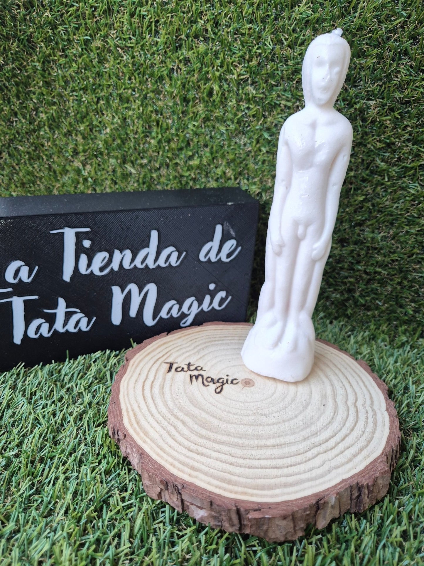 Vela Blanca Hombre - Purificación y Fuerza Interior VelasTienda esotérica Málaga - La Tienda de Tata Magic: tienda Esotérica en Málaga