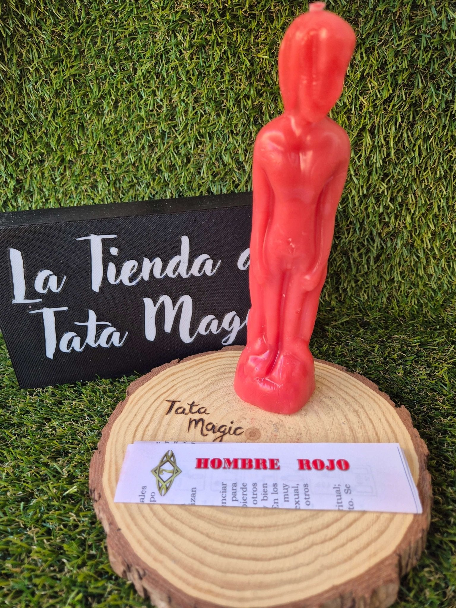 Vela Hombre Rojo de 7 Llaves - Atracción, Pasión y Fuerza Masculina VelasTienda esotérica Málaga - La Tienda de Tata Magic: tienda Esotérica en Málaga