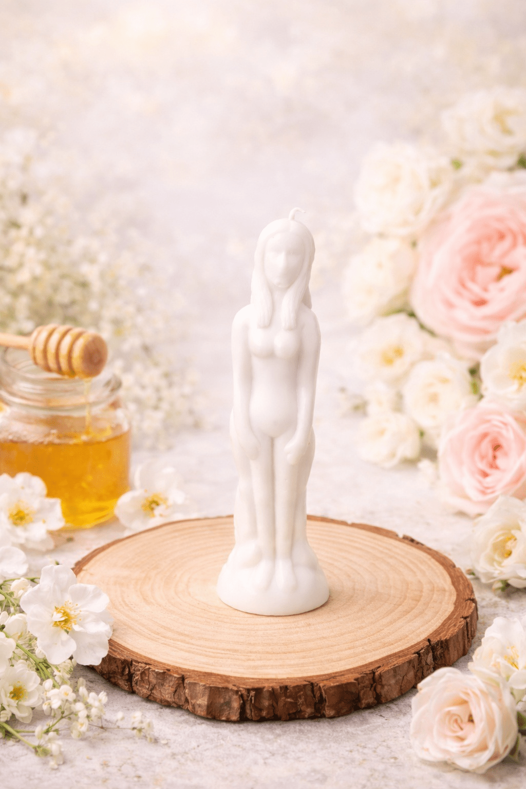 Vela Blanca Mujer | Purificación, Paz y Protección Espiritual VelasTienda esotérica Málaga - La Tienda de Tata Magic: tienda Esotérica en Málaga