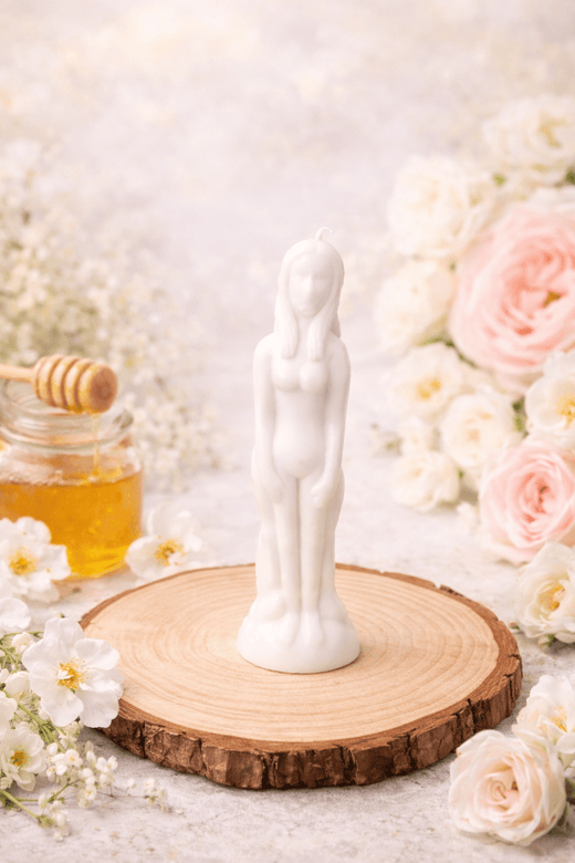 Vela Blanca Mujer | Purificación, Paz y Protección Espiritual VelasTienda esotérica Málaga - La Tienda de Tata Magic: tienda Esotérica en Málaga