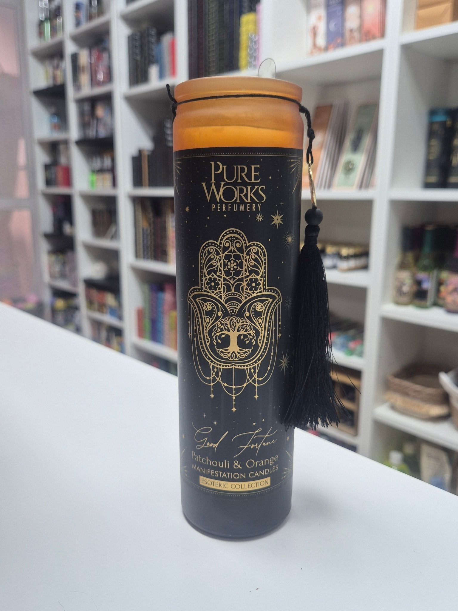 Vela de Manifestación 300grs Pureworks perfumadas (vidrio) VelasTienda esotérica Málaga - La Tienda de Tata Magic: tienda Esotérica en Málaga