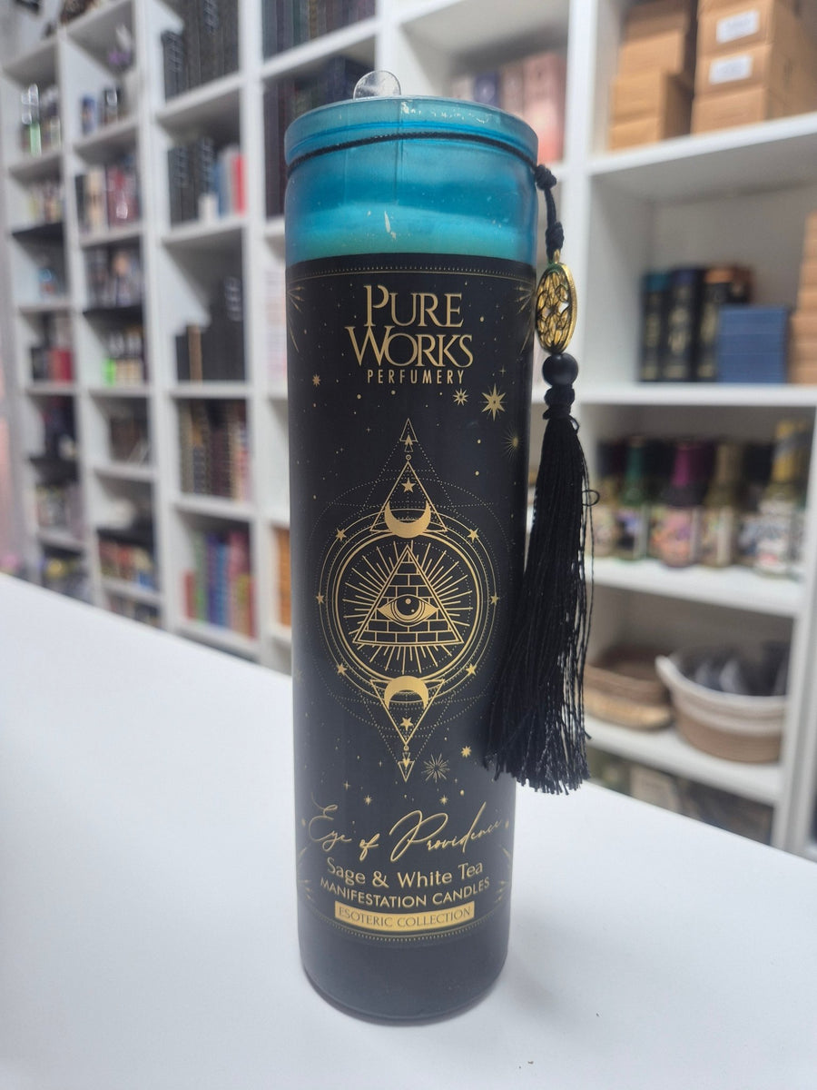 Vela de Manifestación 300grs Pureworks perfumadas (vidrio) VelasTienda esotérica Málaga - La Tienda de Tata Magic: tienda Esotérica en Málaga