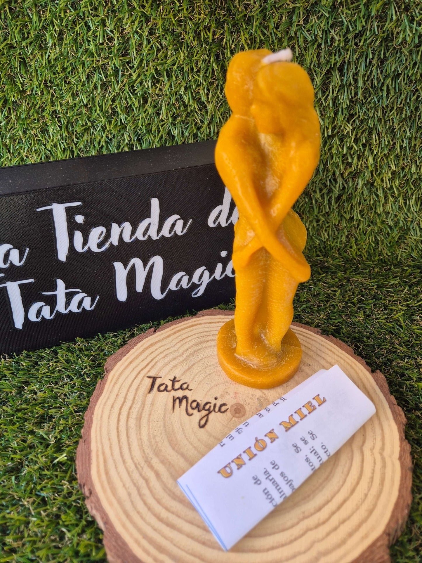 Vela de unión Miel Pequeña de 7 Llaves - Reconciliación, Endulzamiento y Amor VelasTienda esotérica Málaga - La Tienda de Tata Magic: tienda Esotérica en Málaga