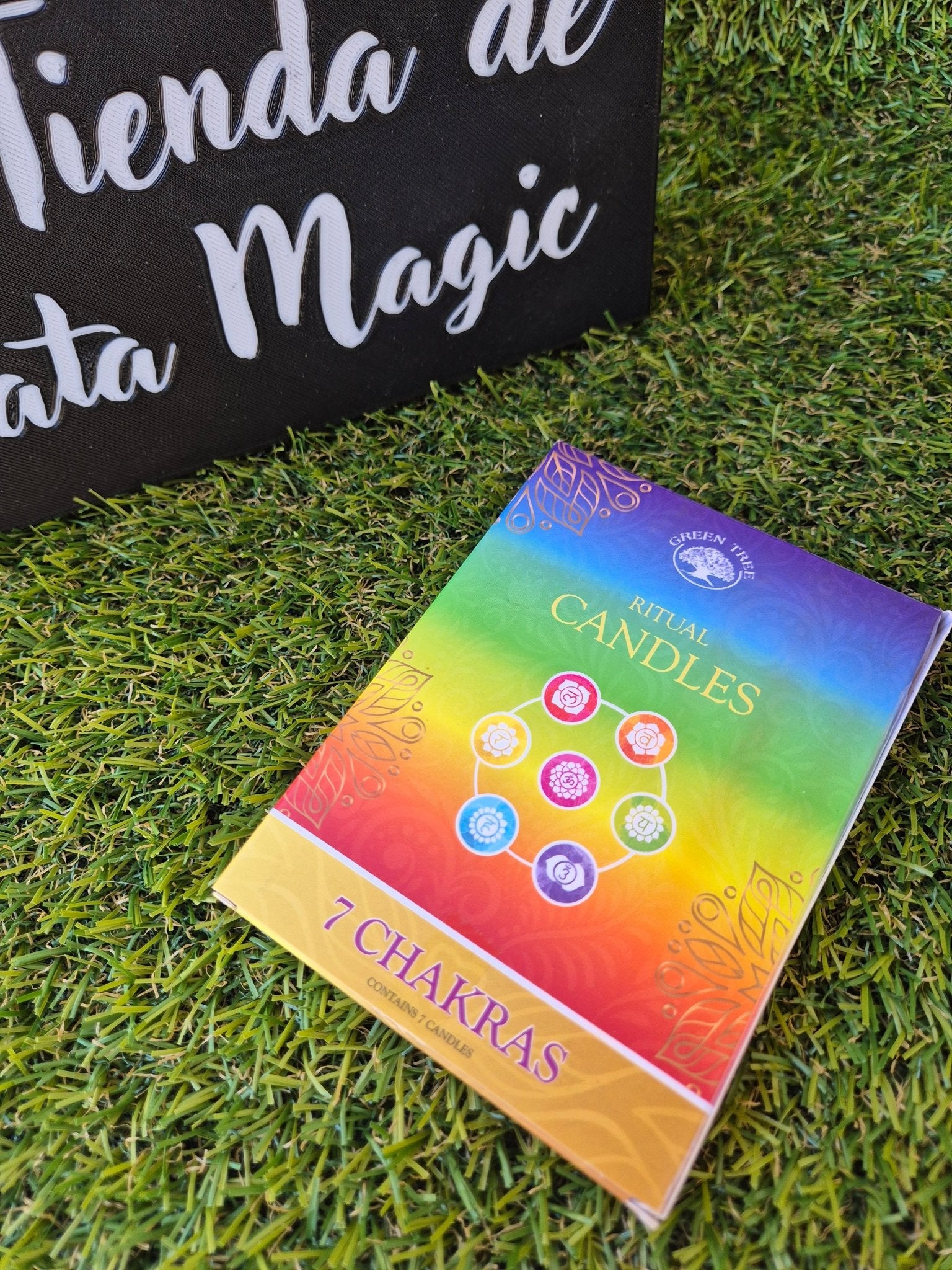 Velas Novenas 7 Chakras - Equilibrio y Alineación Energética VelasTienda esotérica Málaga - La Tienda de Tata Magic: tienda Esotérica en Málaga